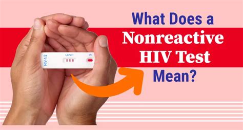 non reactive hiv results